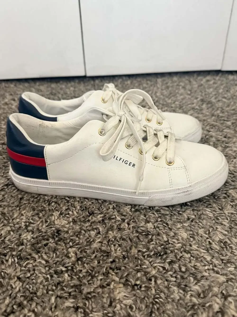 Tommy Hilfiger Laddin White Basic Low Profile Sneakers
